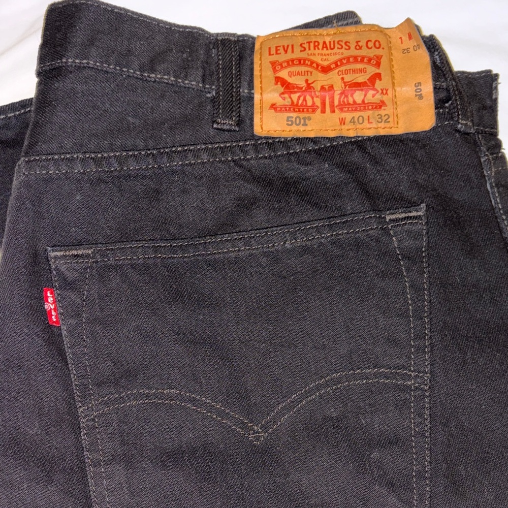 501 Levi's Men's black Straight Jeans